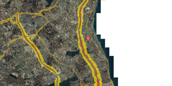 Trafikstøjkort på Ahornvej 15, 2. th, 2970 Hørsholm