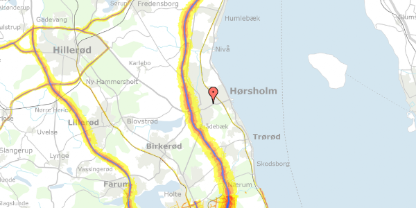 Trafikstøjkort på Alsvej 4A, 4. 8, 2970 Hørsholm