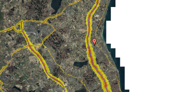 Trafikstøjkort på Holmevænget 57, 2970 Hørsholm