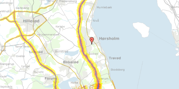 Trafikstøjkort på Hørsholm Park 7, st. 217, 2970 Hørsholm