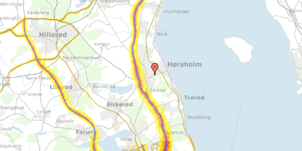 Trafikstøjkort på Hørsholm Park 14, 3. tv, 2970 Hørsholm