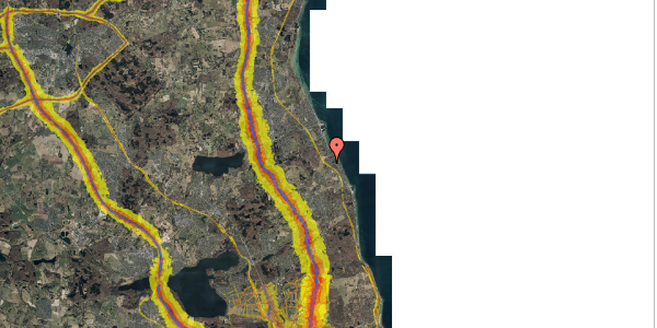 Trafikstøjkort på Kong Georgsvej 9, . 19, 2950 Vedbæk