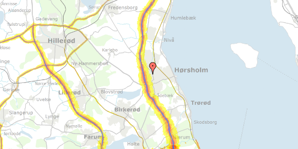 Trafikstøjkort på Ved Stampedammen 52, 2970 Hørsholm