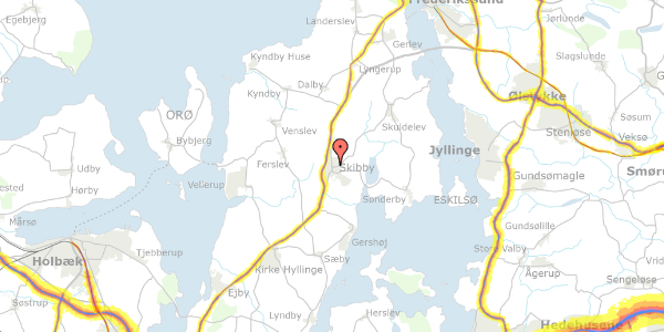 Trafikstøjkort på Bymidten 16, 1. mf, 4050 Skibby