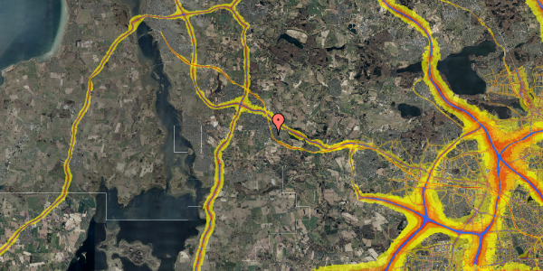 Trafikstøjkort på Løvsangervej 10, 3660 Stenløse