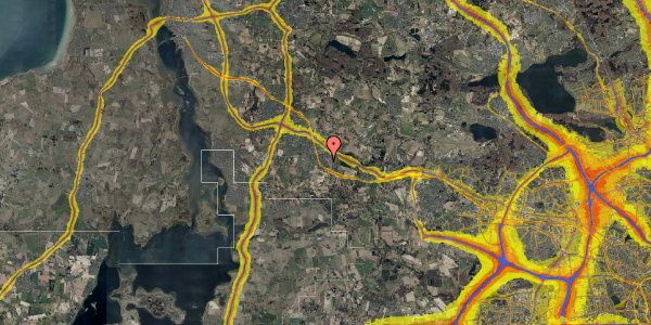 Trafikstøjkort på Pilevej 17, 3660 Stenløse