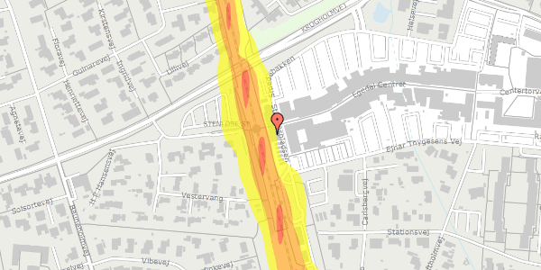 Trafikstøjkort på Egedal Centret 117, 3660 Stenløse