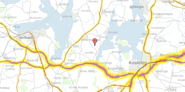 Trafikstøjkort på Karlebyvej 52, 4070 Kirke Hyllinge