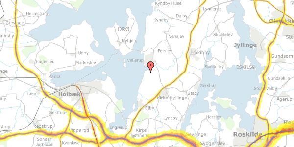 Trafikstøjkort på Stendyssen 38, 4070 Kirke Hyllinge