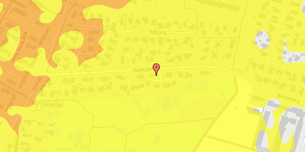Trafikstøjkort på Bastebjerg 38, 2690 Karlslunde