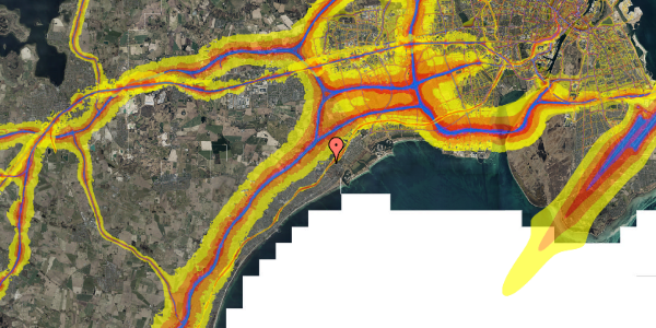 Trafikstøjkort på Søjlegården 48C, 2670 Greve