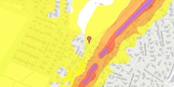 Trafikstøjkort på Vildmosevej 1, 2690 Karlslunde