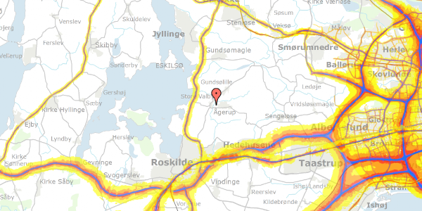 Trafikstøjkort på Søager 26, 4000 Roskilde