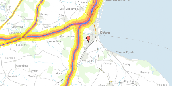 Trafikstøjkort på Søsvinget 359, 4600 Køge