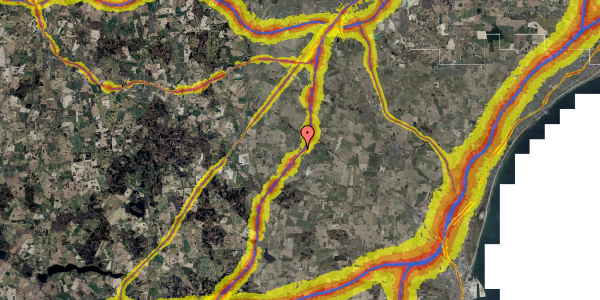 Trafikstøjkort på Åvej 6, 4130 Viby Sjælland