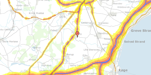 Trafikstøjkort på Blommehaven 46, 4130 Viby Sjælland