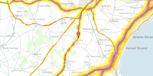 Trafikstøjkort på Bodsbjergvangen 20, 4130 Viby Sjælland