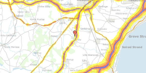 Trafikstøjkort på Engvej 20, 4130 Viby Sjælland