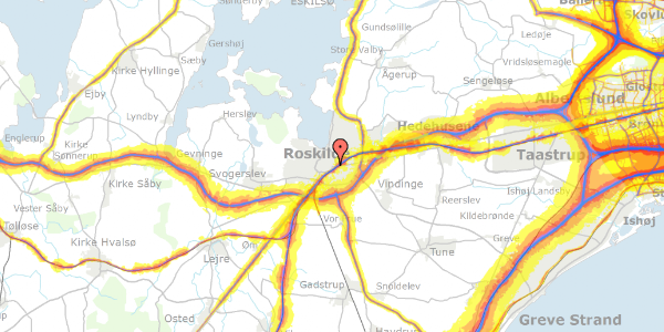 Trafikstøjkort på Algade 41, 3. tv, 4000 Roskilde