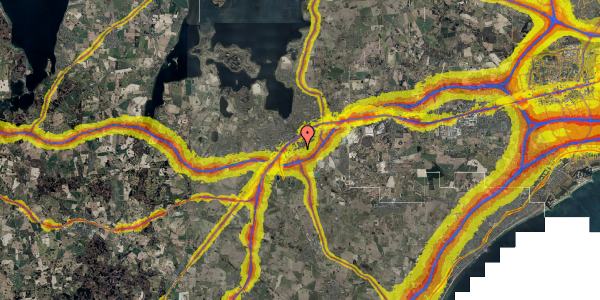 Trafikstøjkort på Bakkegården 42, 2. th, 4000 Roskilde