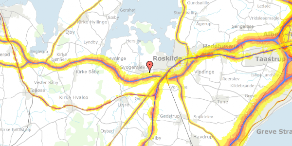 Trafikstøjkort på Bøgen 3, 4000 Roskilde