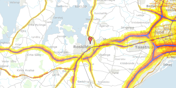 Trafikstøjkort på Dronning Sofies Vej 111, 4000 Roskilde