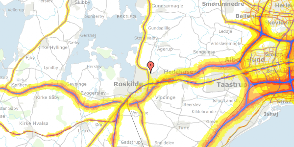 Trafikstøjkort på Egebjerg 4, 4000 Roskilde