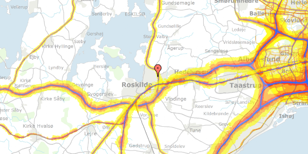 Trafikstøjkort på Egelund 76, 4000 Roskilde