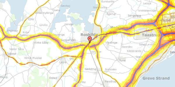 Trafikstøjkort på Ejboparken 61, 2. mf, 4000 Roskilde