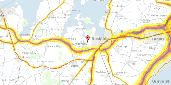 Trafikstøjkort på Enghaven 20, 4000 Roskilde