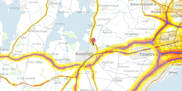 Trafikstøjkort på Engholmparken 26, 4000 Roskilde