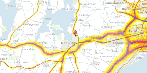 Trafikstøjkort på Engholmparken 54, 4000 Roskilde