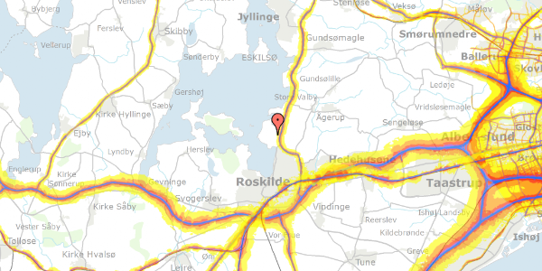 Trafikstøjkort på Fiskervejen 15B, 4000 Roskilde