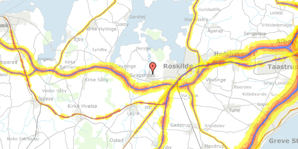 Trafikstøjkort på Galpestykket 57, 4000 Roskilde