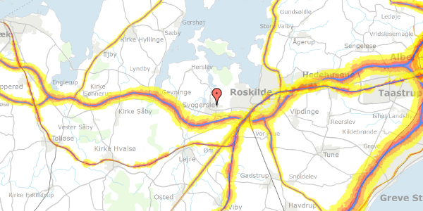 Trafikstøjkort på Galpestykket 130, 4000 Roskilde