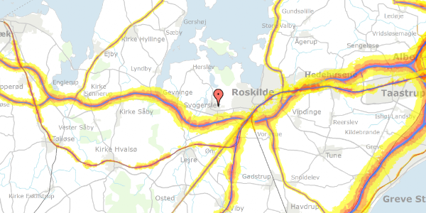 Trafikstøjkort på Galpestykket 441, 4000 Roskilde