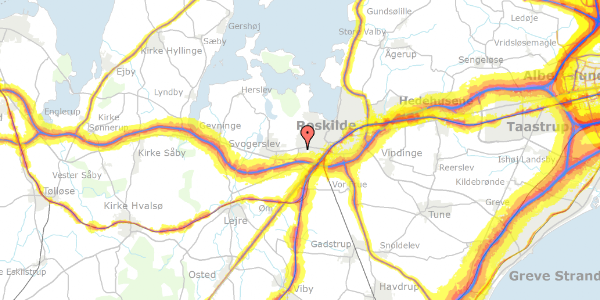 Trafikstøjkort på Halmstykket 2, 4000 Roskilde