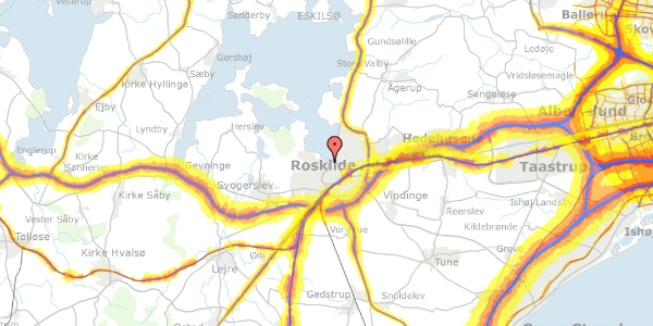 Trafikstøjkort på Havnevej 41B, 4000 Roskilde