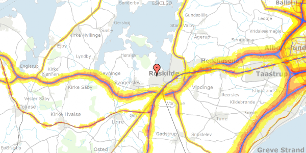 Trafikstøjkort på Horsehøj 27, 4000 Roskilde