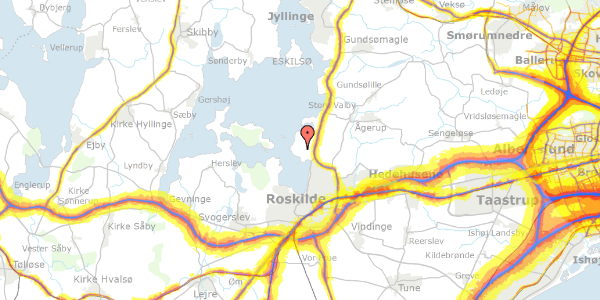 Trafikstøjkort på Hyldeholm 4, 4000 Roskilde