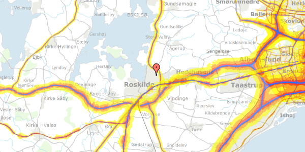 Trafikstøjkort på Ibsgården 56, 4000 Roskilde