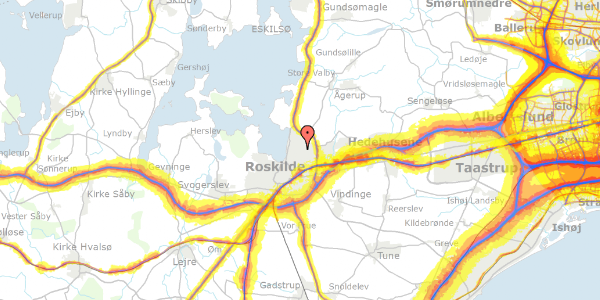 Trafikstøjkort på Ibsgården 92, 4000 Roskilde