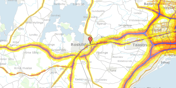 Trafikstøjkort på Klosterengen 54B, 4000 Roskilde