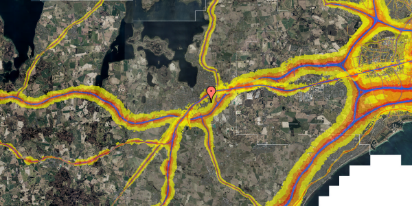 Trafikstøjkort på Kløvervej 12, 1. 4, 4000 Roskilde