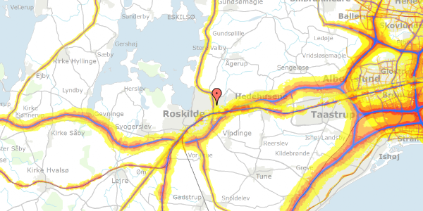 Trafikstøjkort på Knolden 55, 4000 Roskilde