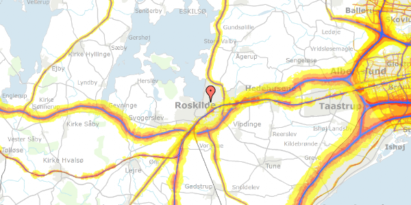 Trafikstøjkort på Knud Den Stores Vej 39C, 1. tv, 4000 Roskilde