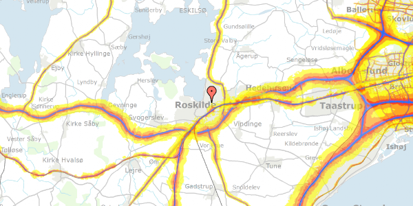 Trafikstøjkort på Kongebakken 11, st. tv, 4000 Roskilde