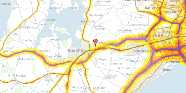 Trafikstøjkort på Linkøpingvej 16, 4000 Roskilde