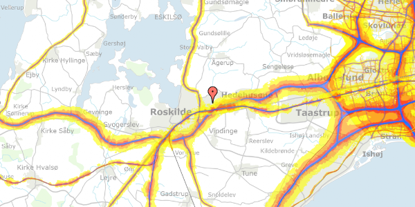 Trafikstøjkort på Linkøpingvej 86, 1. 5, 4000 Roskilde