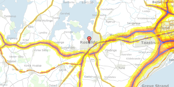 Trafikstøjkort på Løvparken 2G, 4000 Roskilde